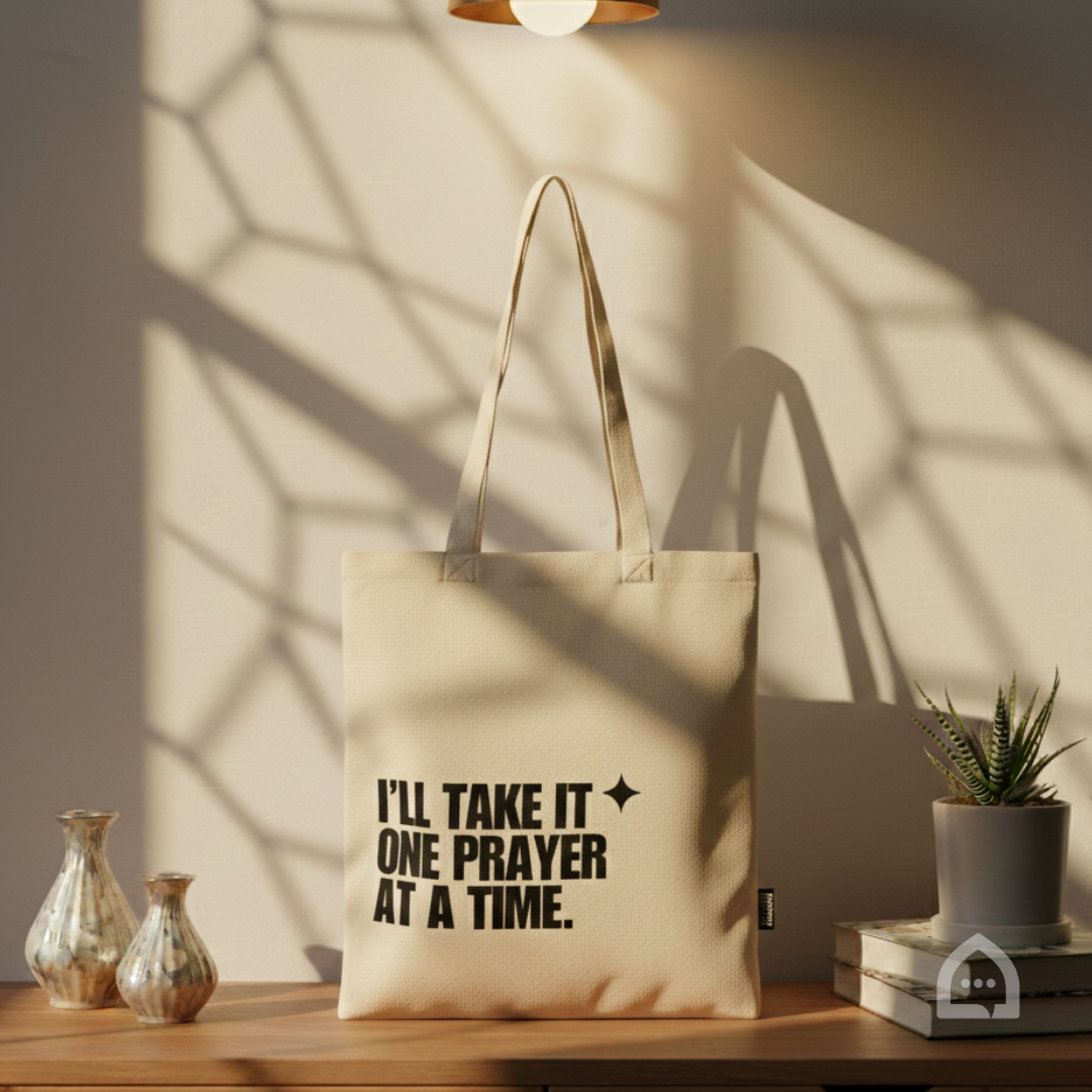 Premium Tote Bag - I'll Take It One Prayer at a Time