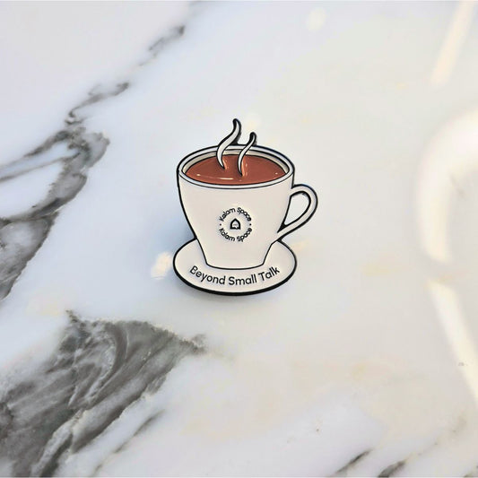 Enamel Pin Beyond Small Talk by Kalam Space